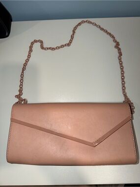 Aldo Blush Pink Envelope Chain Clutch